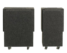 Load image into Gallery viewer, Joe Lefler Mini and Small Size Pro Suitcase Tables side by side