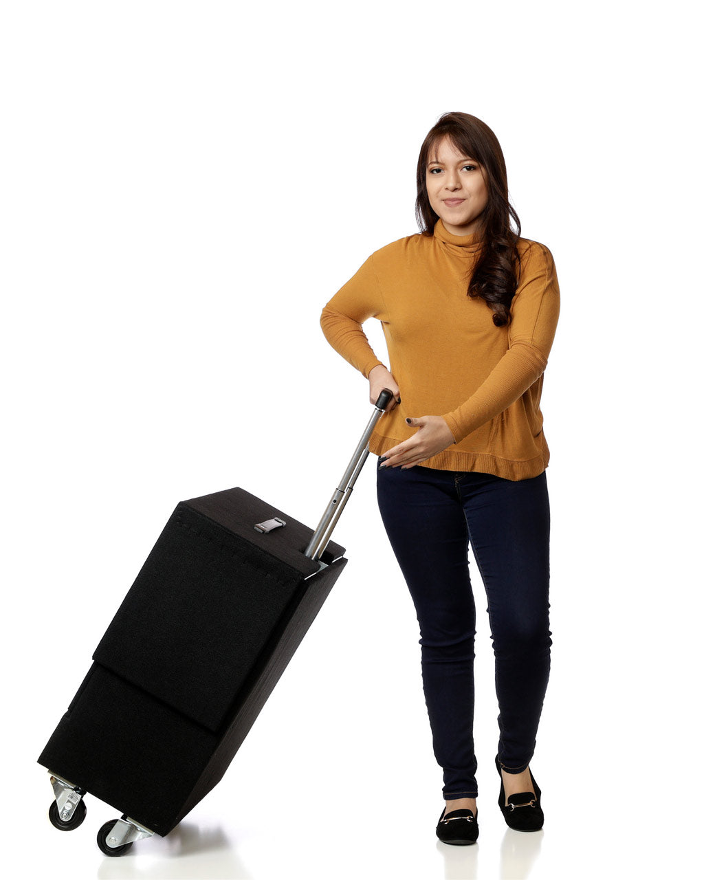 RETRACTABLE HANDLE Joe Lefler Pro Suitcase Table